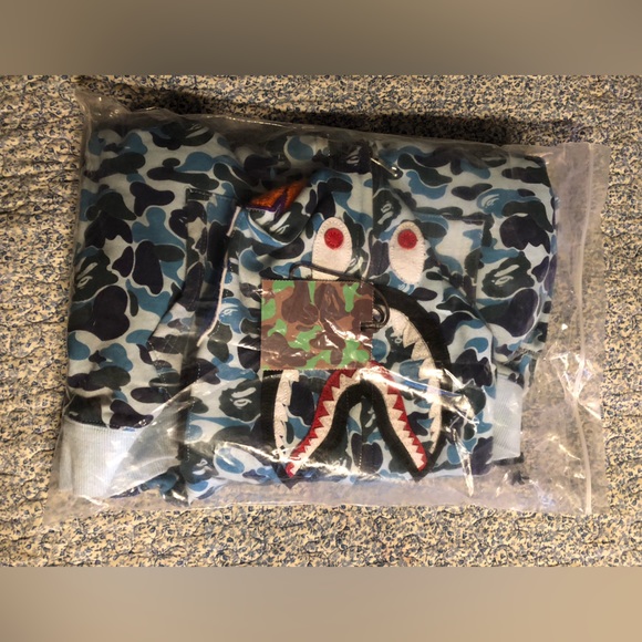 Bape blue camo full zip size M - Picture 2 of 5